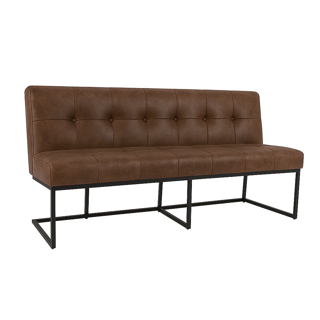 Bancheta piele CABALLERO culoare TAUPE