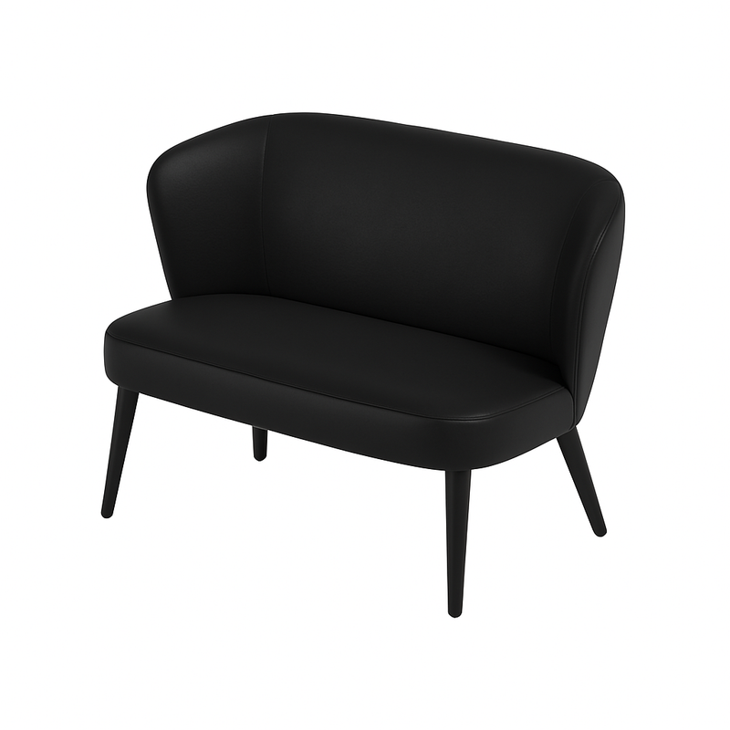 Bancheta piele LOTUS culoare NEGRU