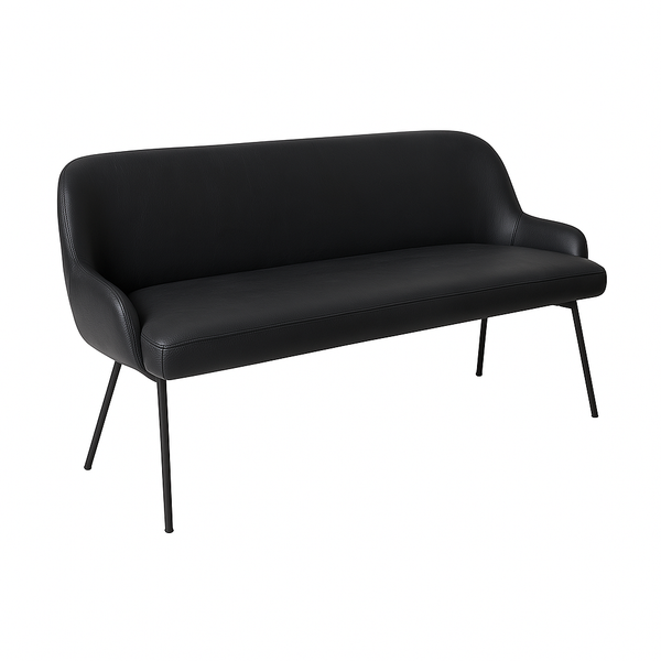 Bancheta piele SASHA culoare NEGRU