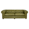 Canapea chesterfield GYMA piele VERDE