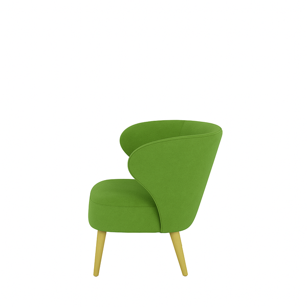 Fotoliu catifea ALBASTRA | model CAPRICE