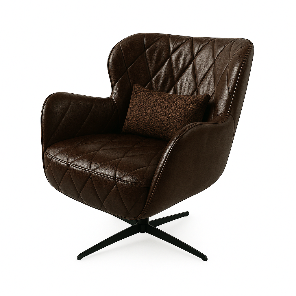 Fotoliu piele MARO INCHIS | model ENA