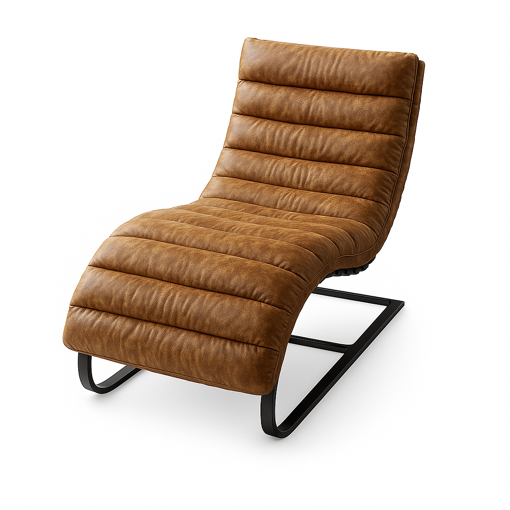 Fotoliu piele LONE culoare MARO