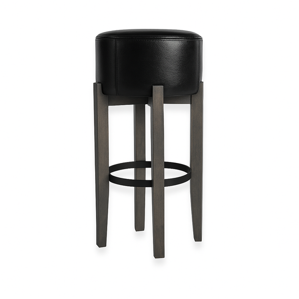 Scaun bar piele NEAGRA| model MERI