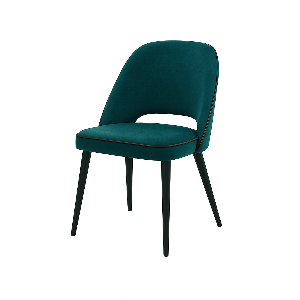 Scaun catifea ALBASTRA | model GABE