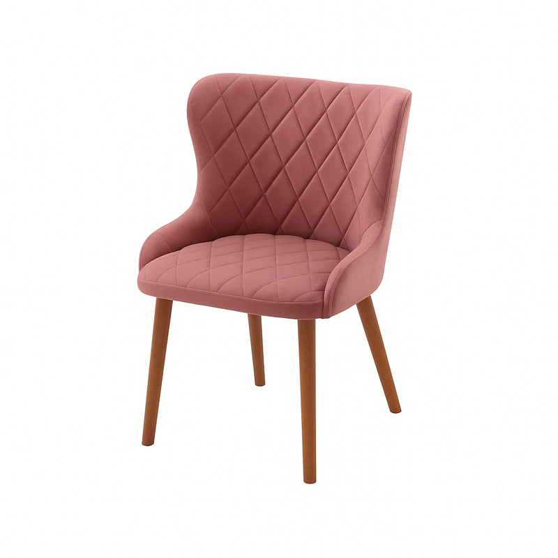 Scaun catifea ROZ | model AMANDA