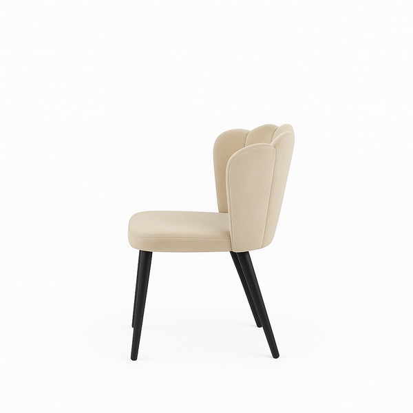 Scaun catifea GALBENA | model ARIA