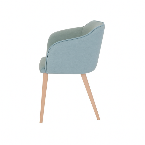 Scaun catifea GALBENA | model CROCO