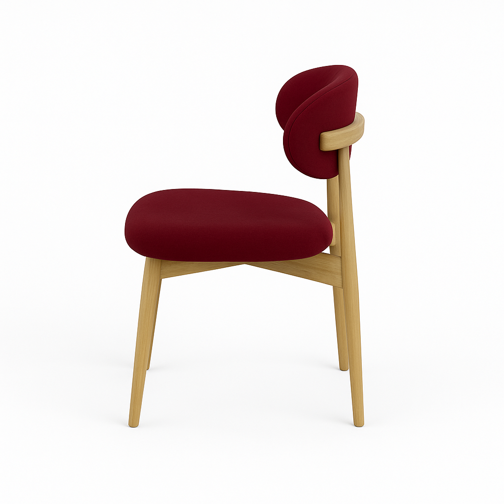 Scaun catifea ROZ | model MELISSA