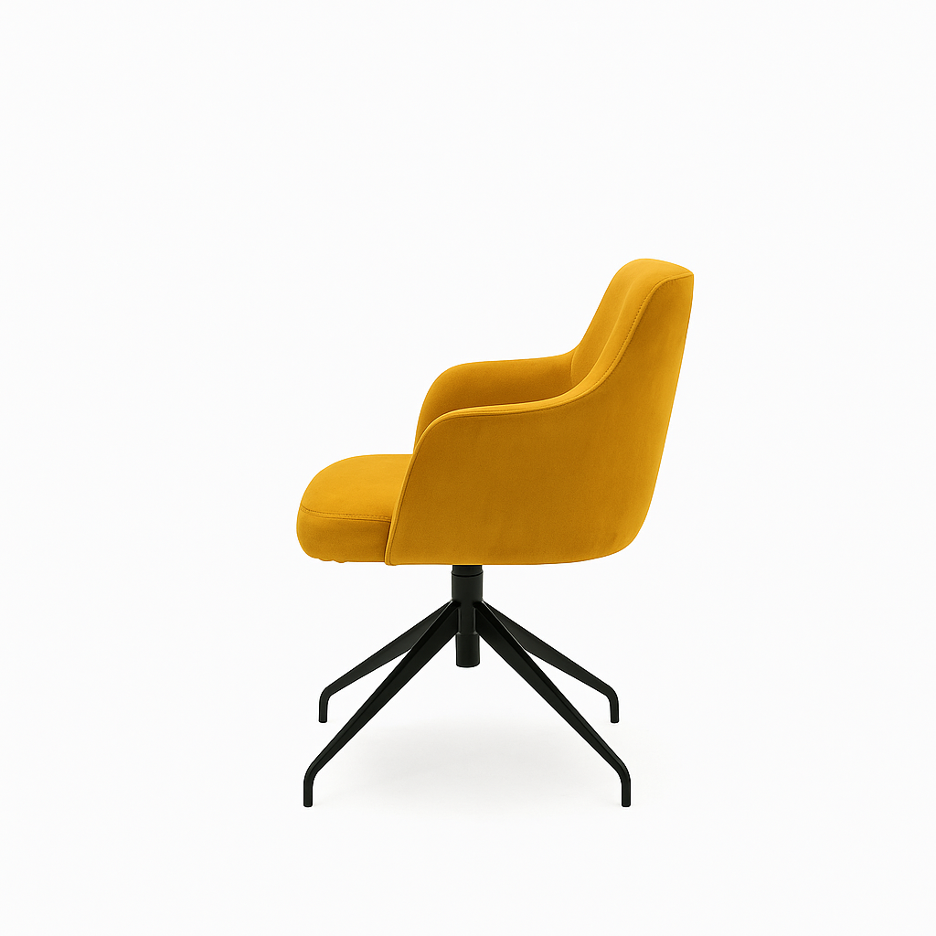 Scaun catifea GALBENA | model SOHO