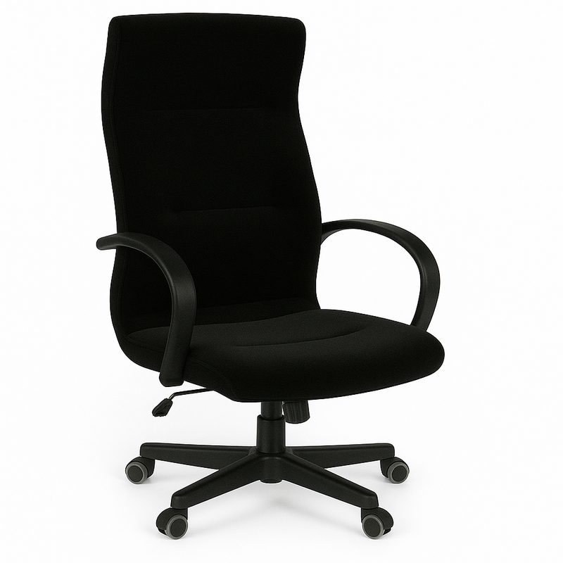 Scaun ergonomic catifea NEAGRA | model OMEGA P