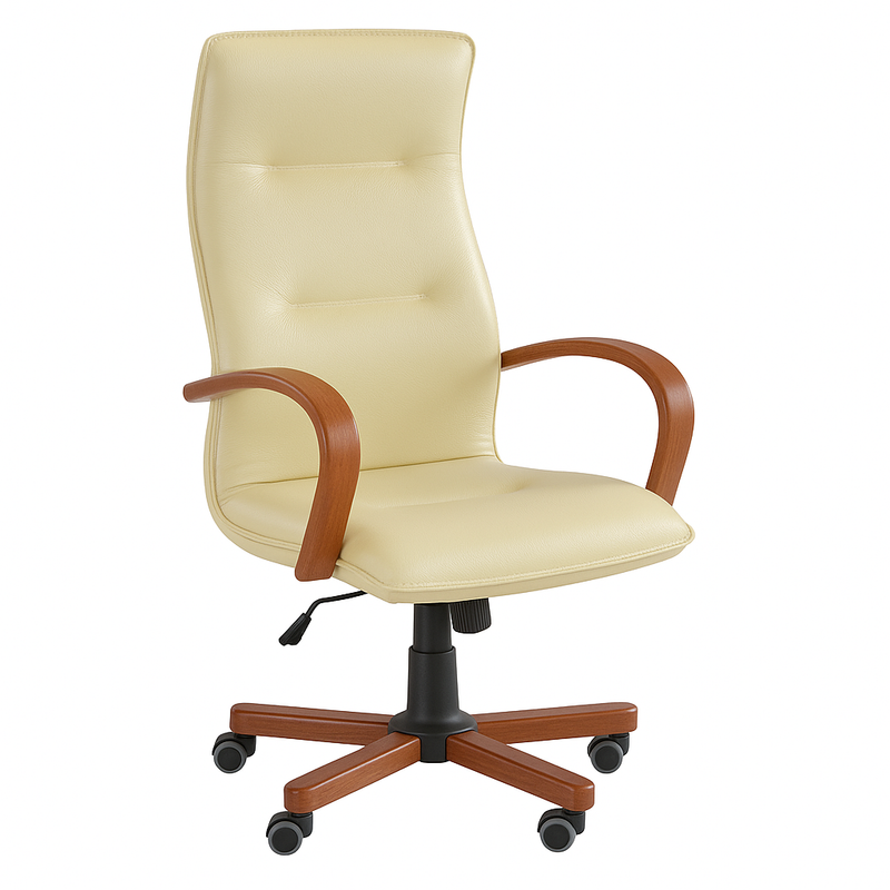 Scaun ergonomic piele BEJ | model OMEGA P
