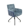 Scaun din catifea si picioare metalice ✔ model GIULIA S