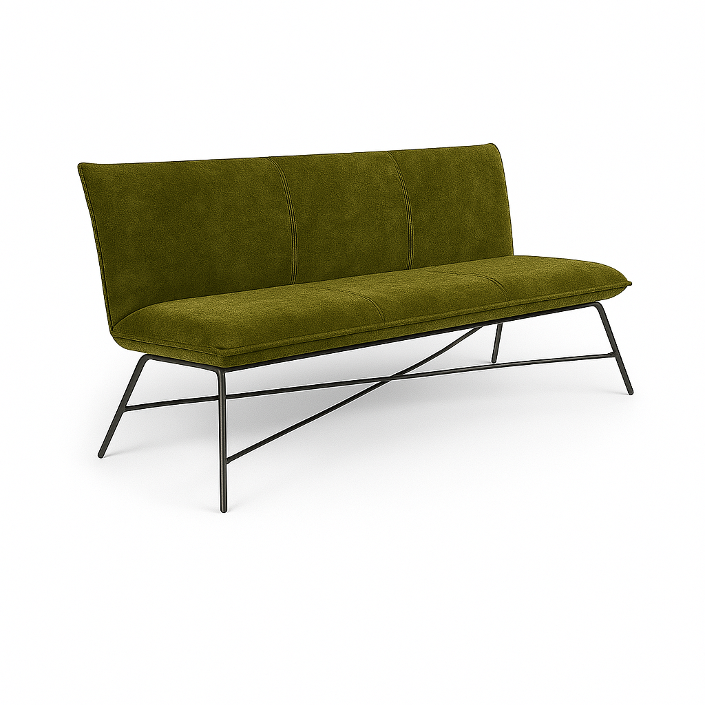 Bancheta catifea VERDE DESCHIS | model FLIP