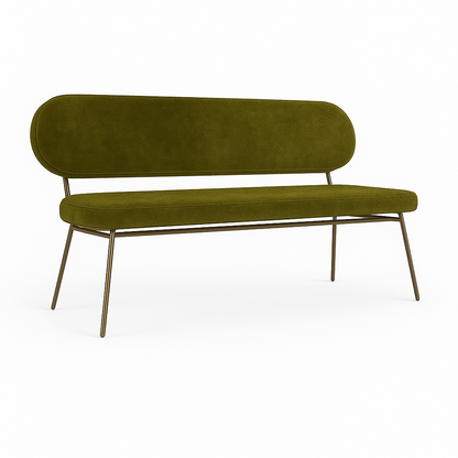 Bancheta catifea AMO culoare VERDE