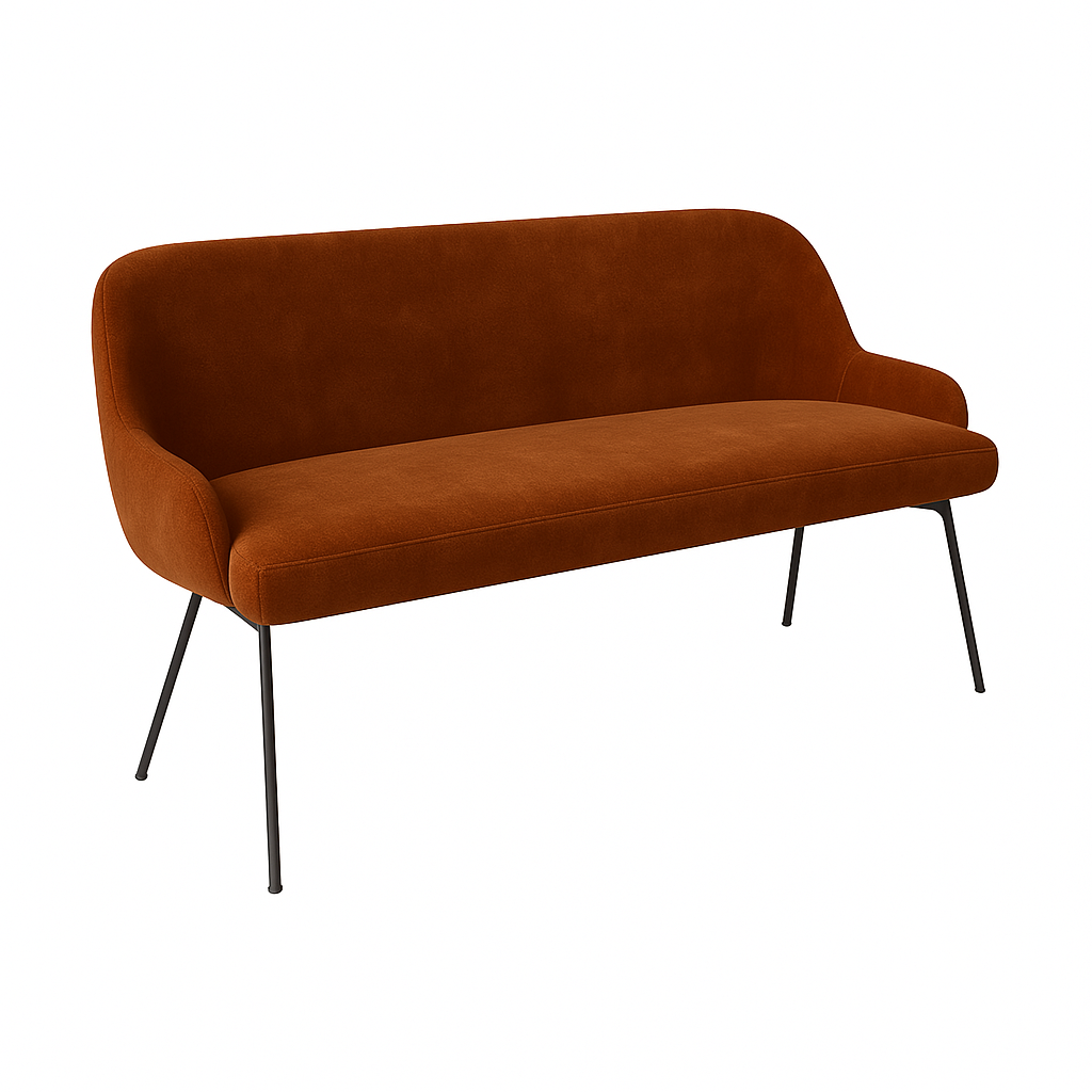 Bancheta catifea SASHA culoare ROSCAT 