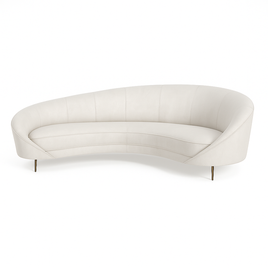 Canapea YAN catifea BEJ DESCHIS