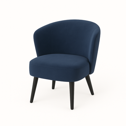 Fotoliu catifea ALBASTRA | model LOTUS