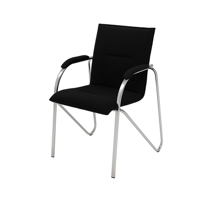 Scaun birou catifea NEAGRA | model META