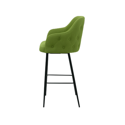 Scaun bar catifea ROZ | model TEONA