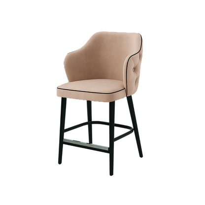Scaun bar catifea GALBENA | model ZOE