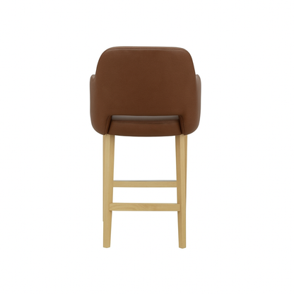 Scaun bar piele GALBENA | model APRIL