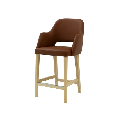 Scaun bar piele GALBENA | model APRIL