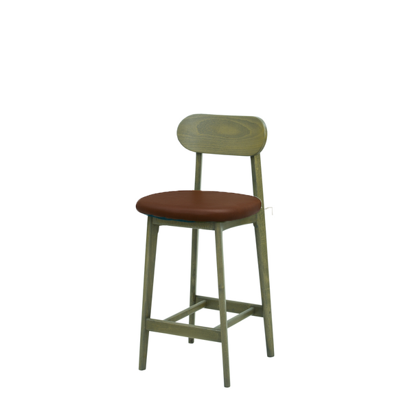 Scaun bar piele BEJ | model CLEO