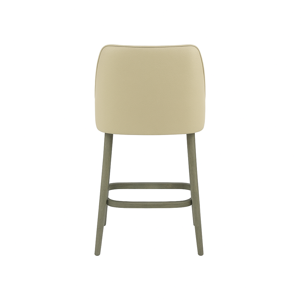 Scaun bar piele GALBENA | model GINA