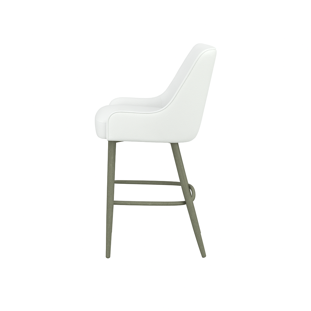 Scaun bar piele GALBENA | model GINA