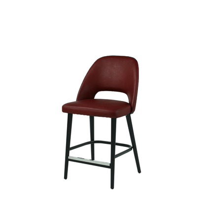 Scaun bar piele VERDE | model GABE