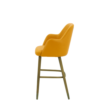Scaun bar piele GALBENA | model PINO