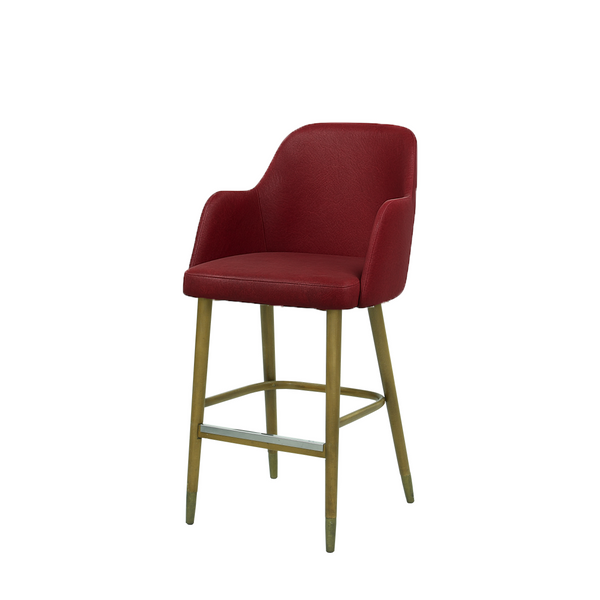 Scaun bar piele BEJ | model PINO