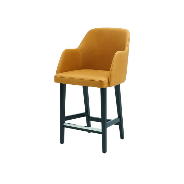 Scaun de bar piele BEJ | model PINO