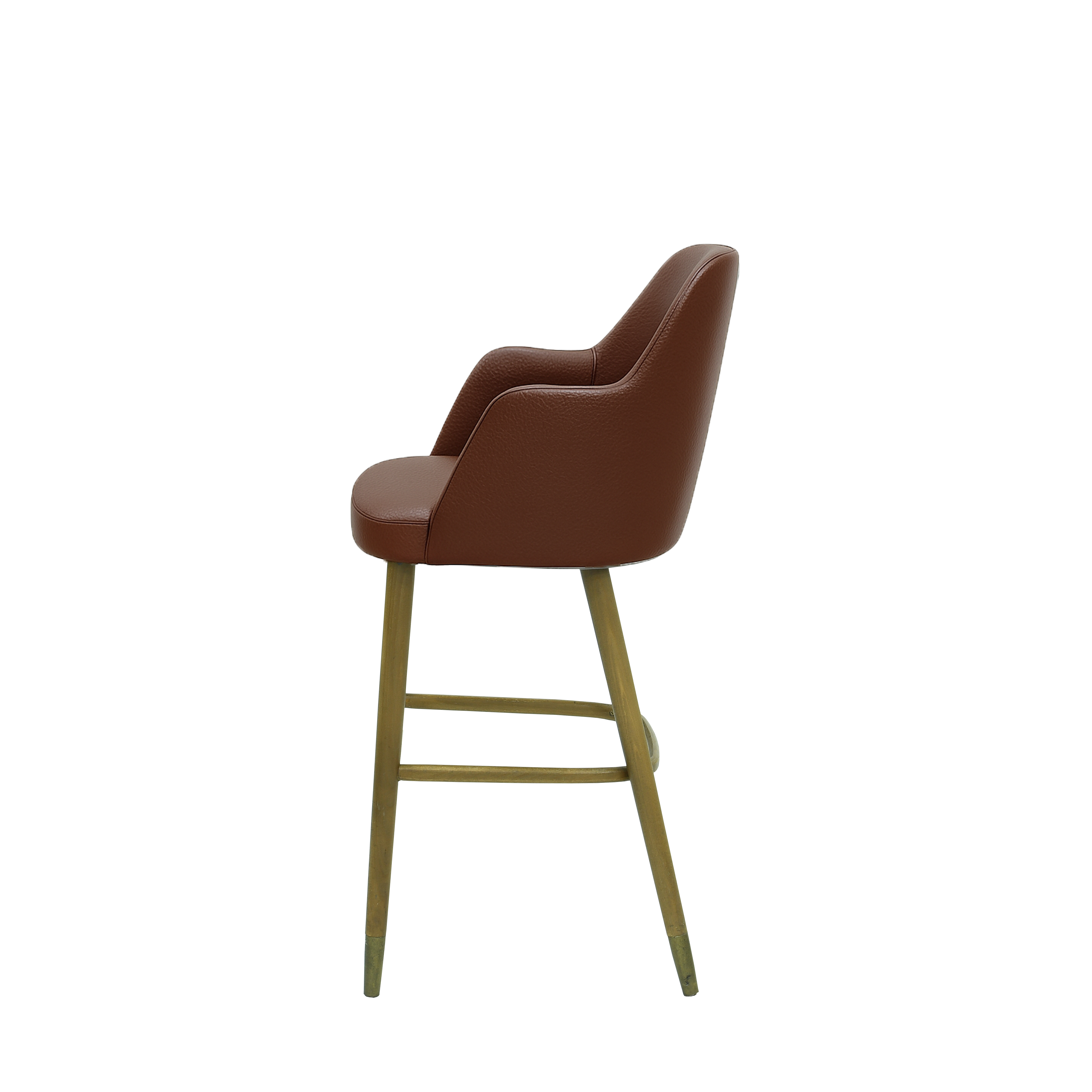 Scaun bar piele BEJ | model PINO