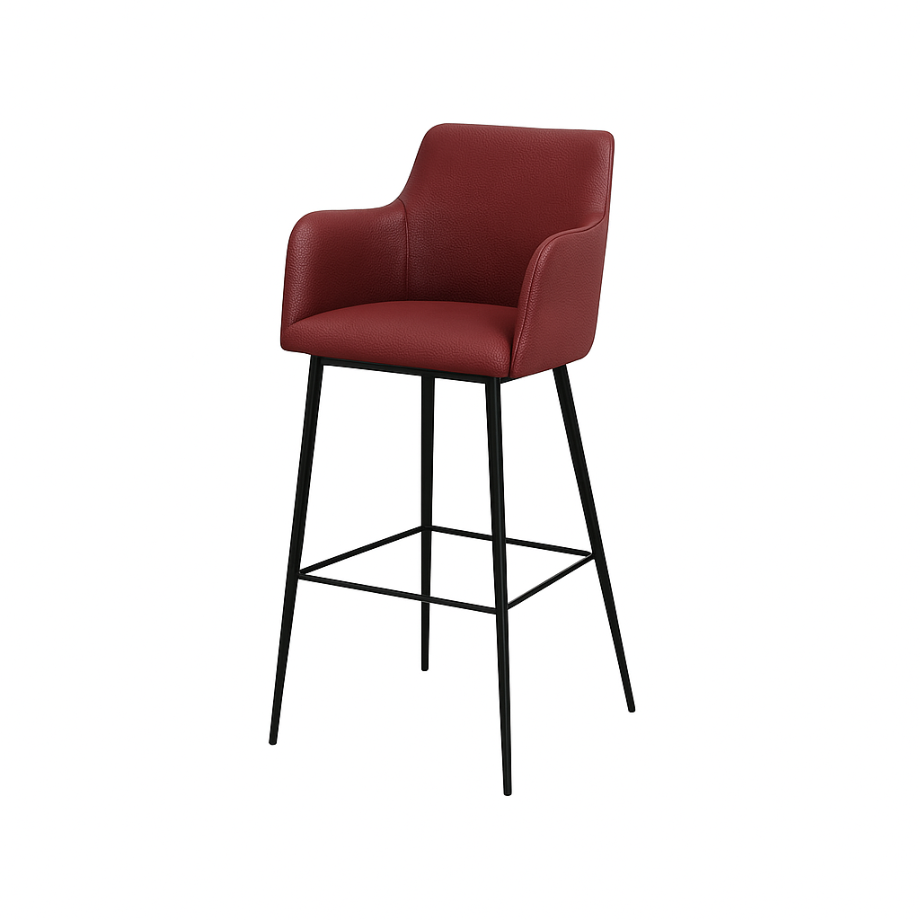 Scaun bar piele VERDE | model SINDY