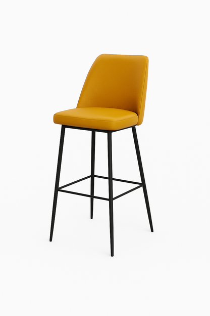 Scaun bar piele VERDE | model SOLO