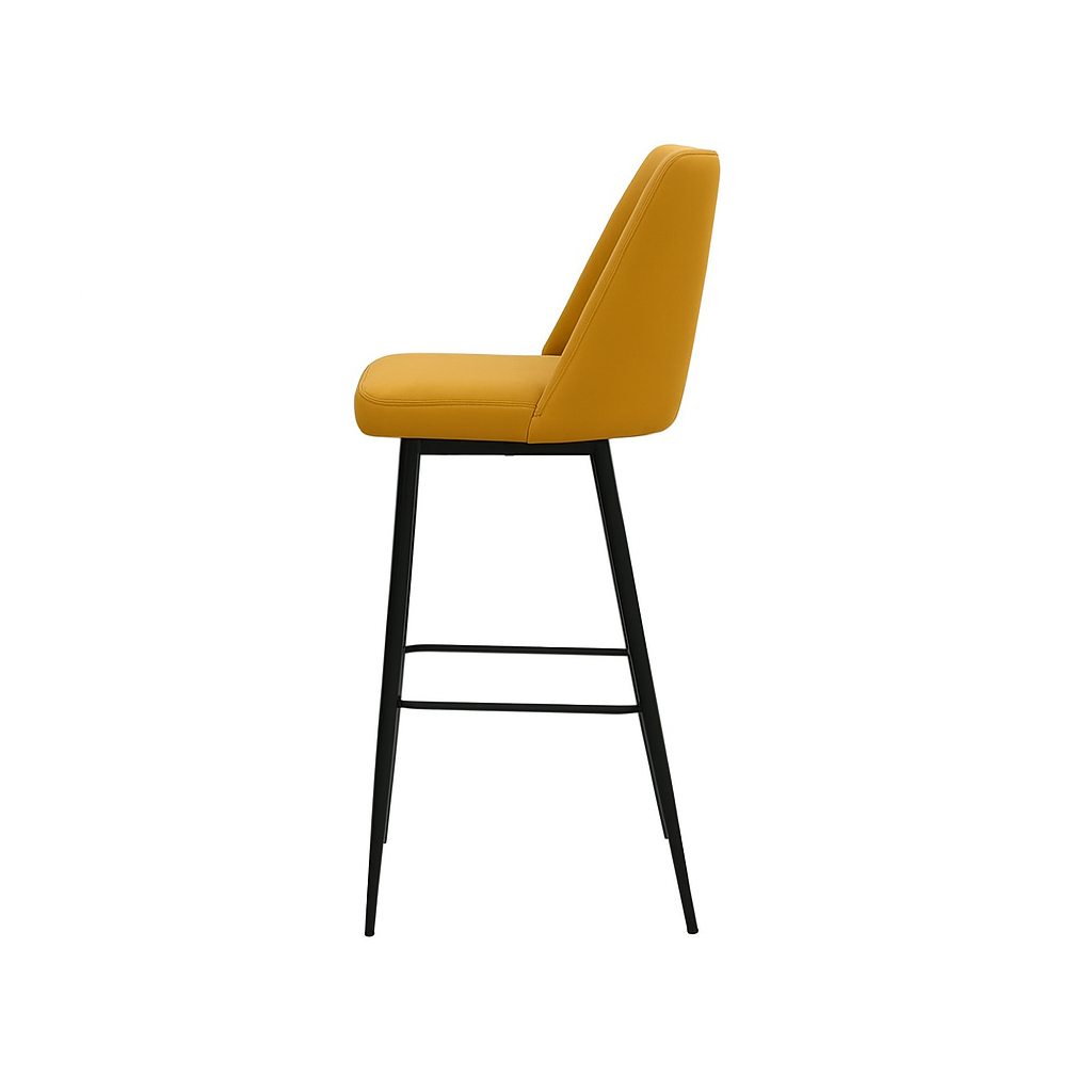 Scaun bar piele VERDE | model SOLO