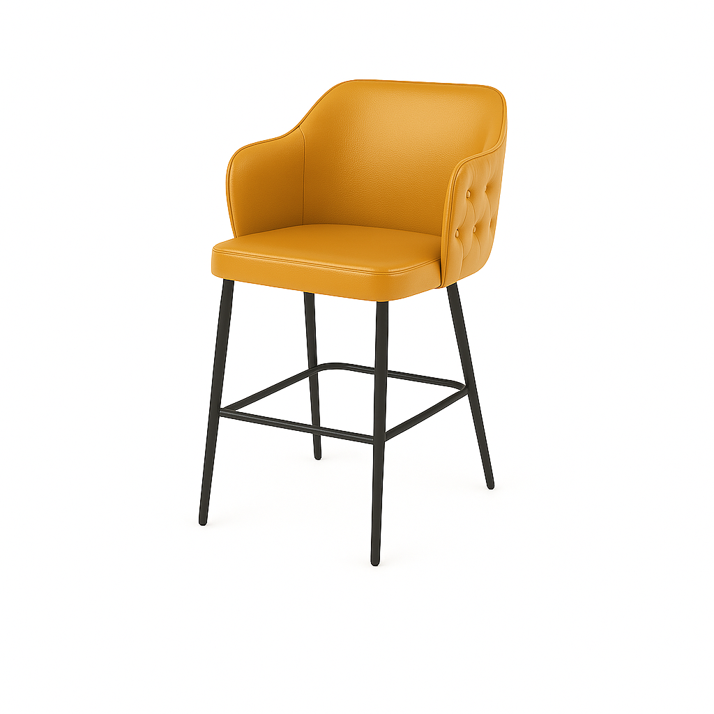 Scaun bar piele VERDE | model TEONA