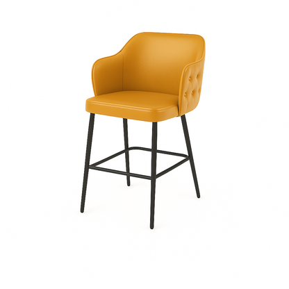 Scaun bar piele GALBENA | model TEONA