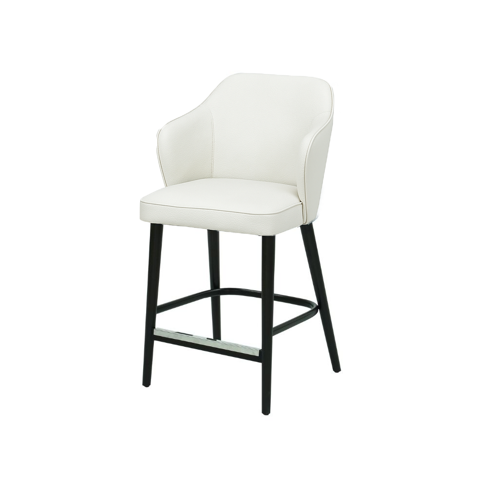 Scaun bar piele naturala BEJ | model ZEUS