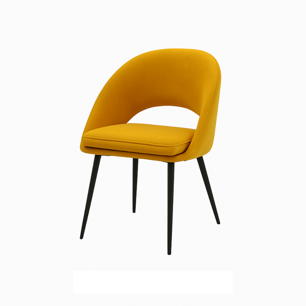 Scaun catifea GALBENA | model LAVA