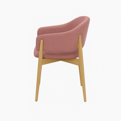 Scaun catifea GALBENA | model ALMA