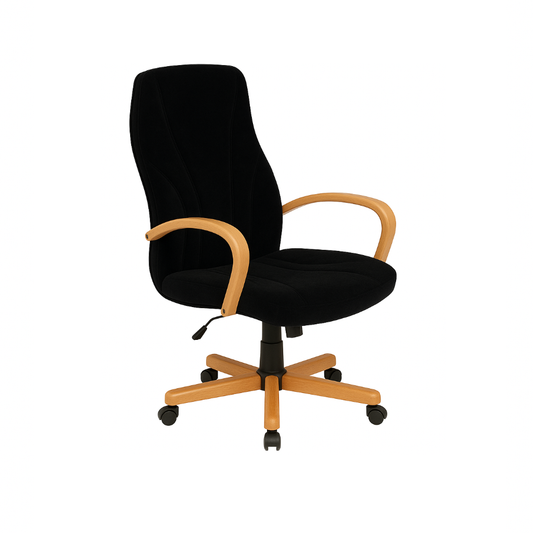 Scaun ergonomic catifea NEAGRA | model BETA P