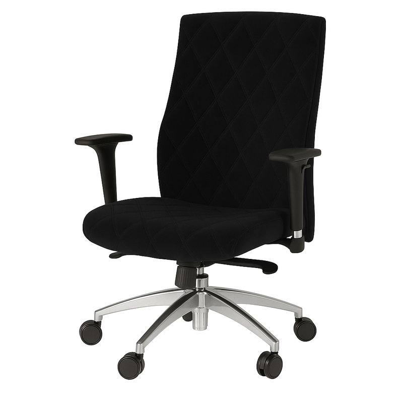 Scaun birou catifea NEAGRA| model MAGIC O