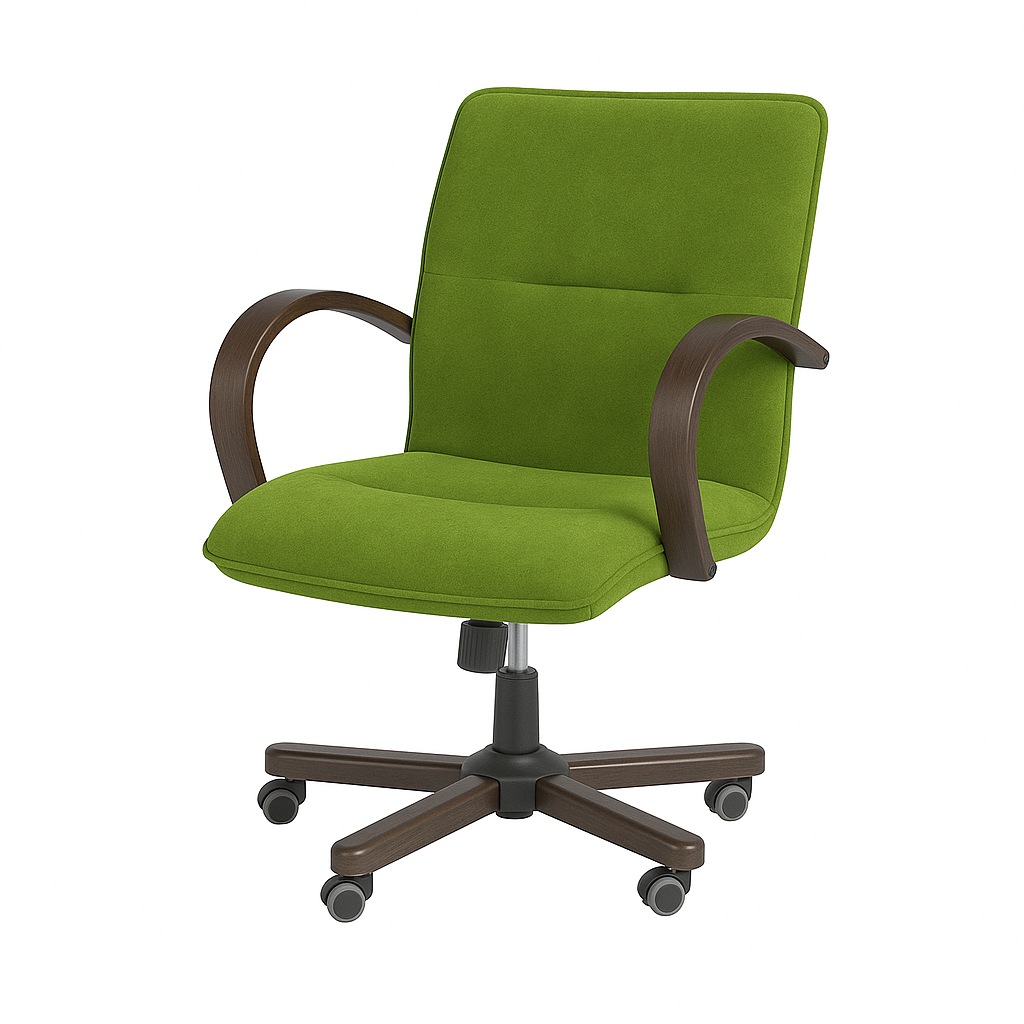 Scaun birou catifea VERDE | model OMEGA O