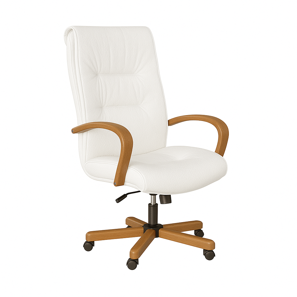 Scaun ergonomic piele ALBA | model BIG STAR P