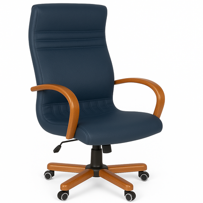 Scaun birou piele ALBASTRA | model GOLD P