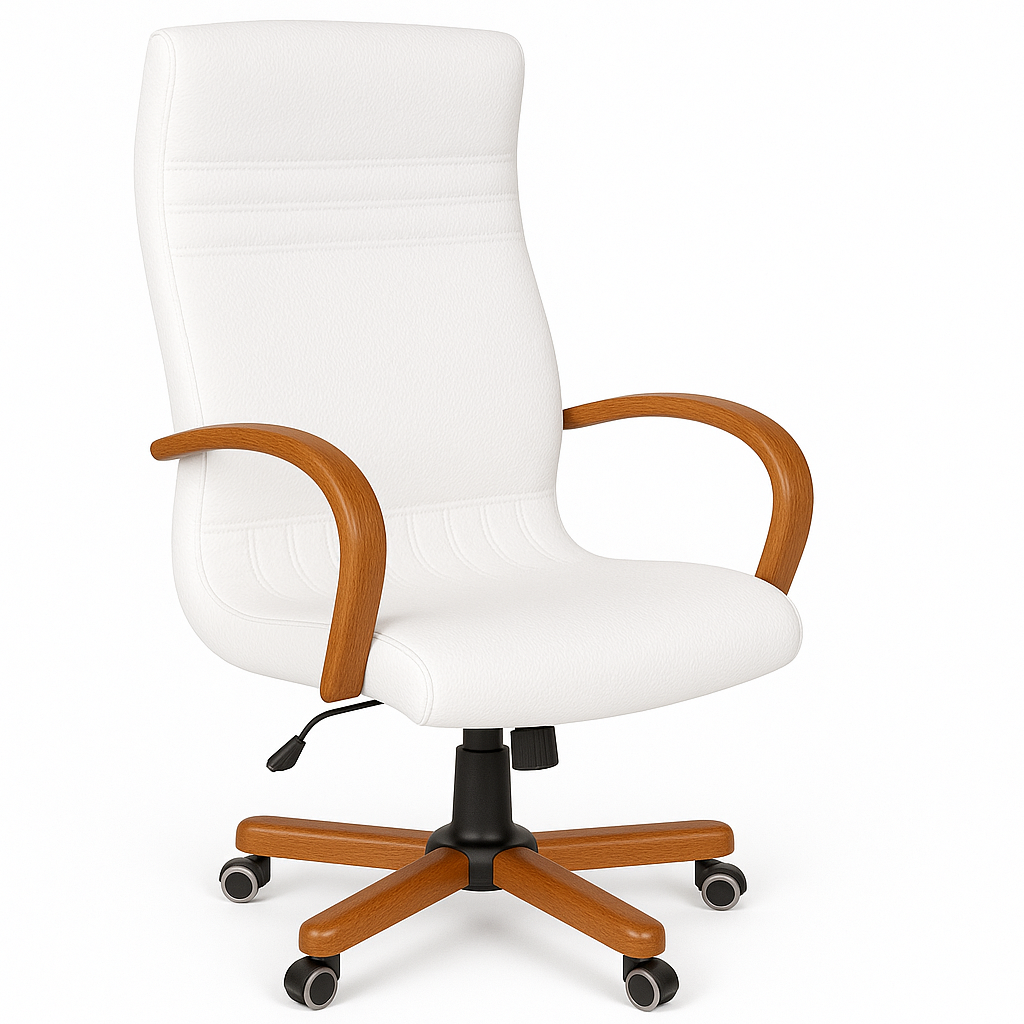 Scaun birou piele NEAGRA | model GOLD P