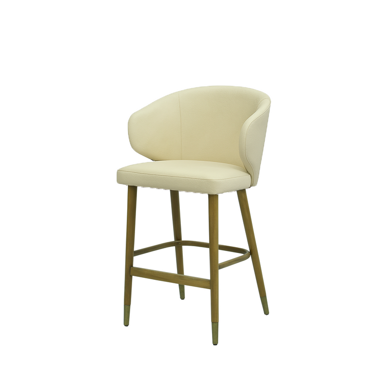 Scaun insula piele naturala BEJ | model CAPRICE